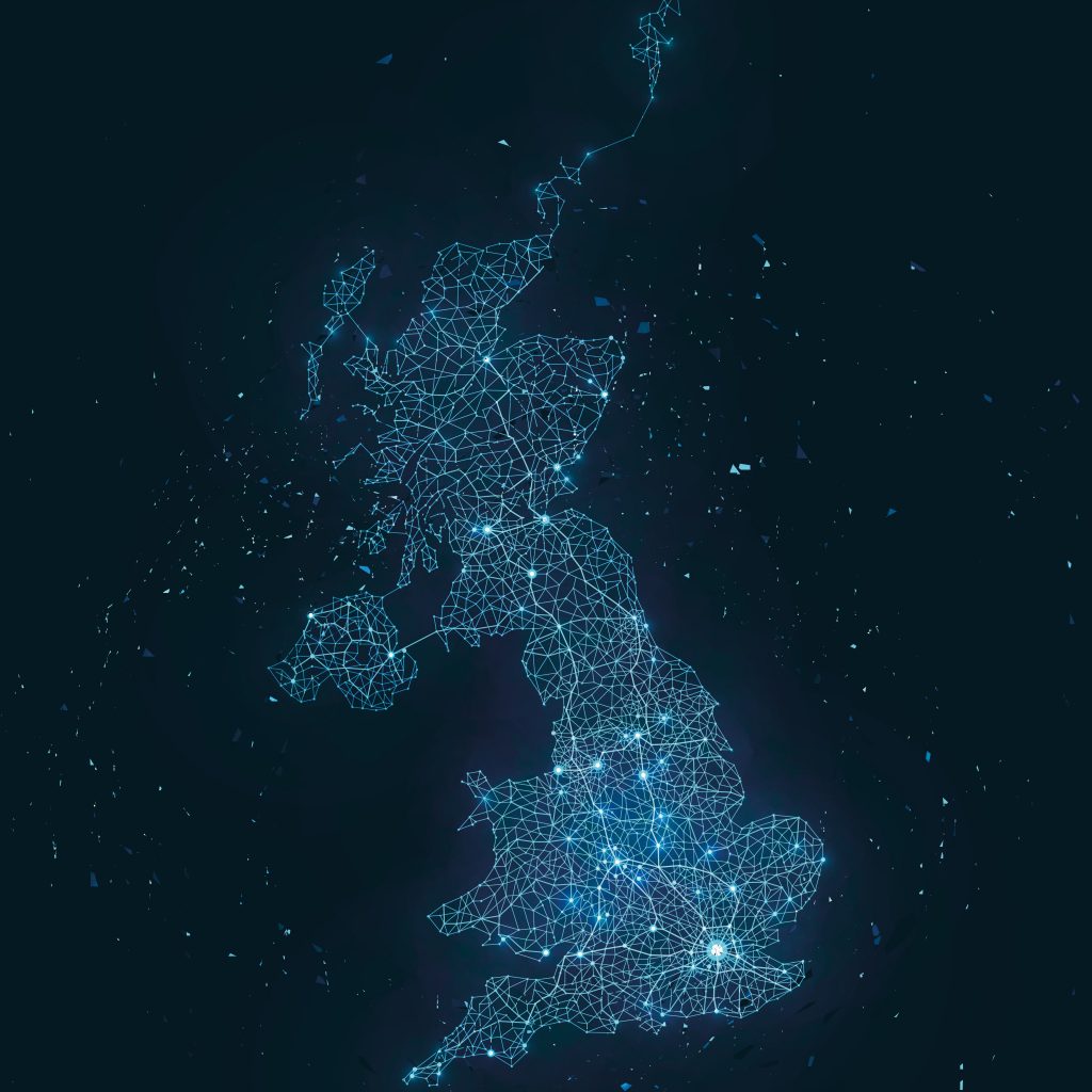 英国的蓝色地图