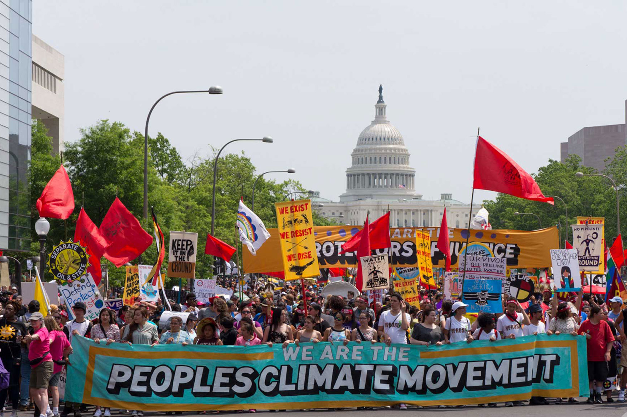 2017年，华盛顿特区举行气候游行