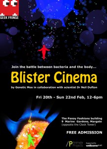 gene Moo的“Blister Cinema”在GEEK的海报