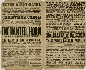 皇家维多利亚剧院的《圣诞颂歌》广告，1862年12月