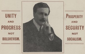 金斯利森林1918年选举海报的一部分。