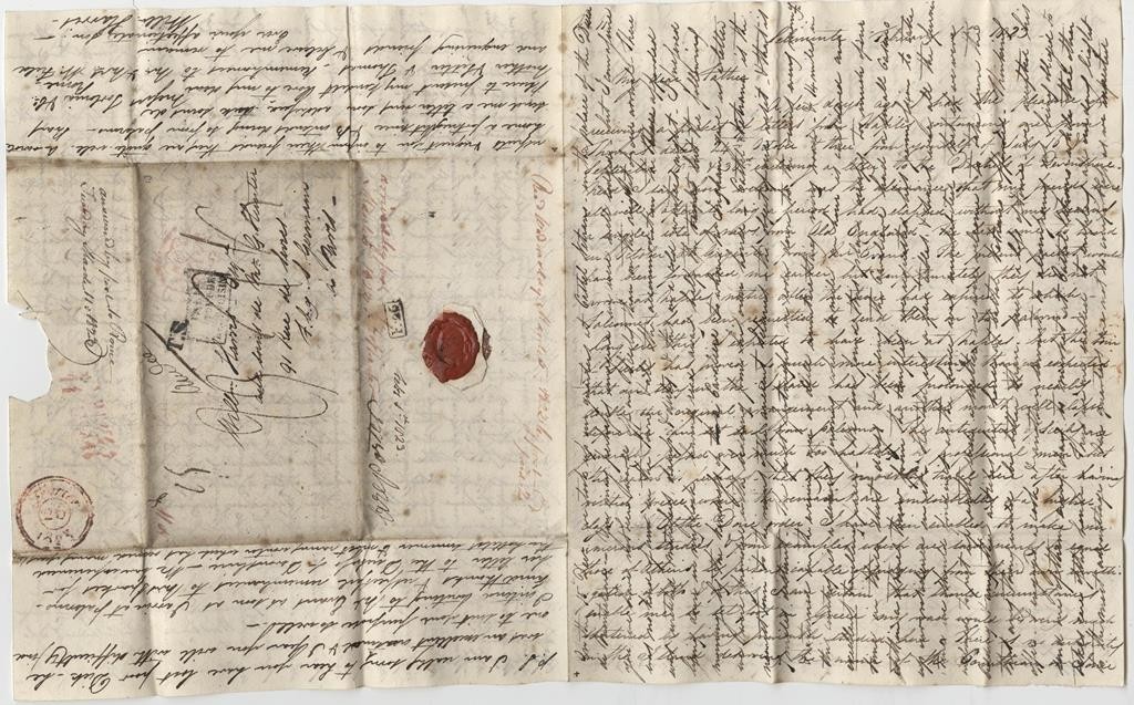 威廉从塞林内特寄来的信的正面