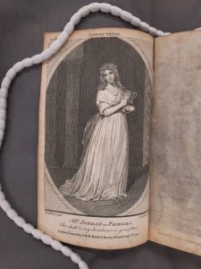 多萝西娅·乔丹(1761-1816)的菲德拉黑白版画。