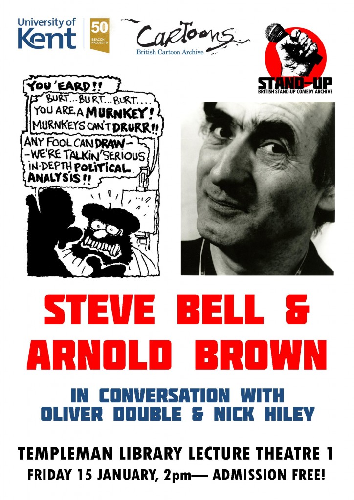 海报广告史蒂夫·贝尔和阿诺德·布朗在谈话